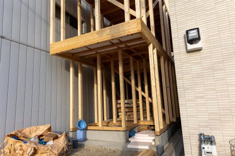 増築工事の現場（イメージ）