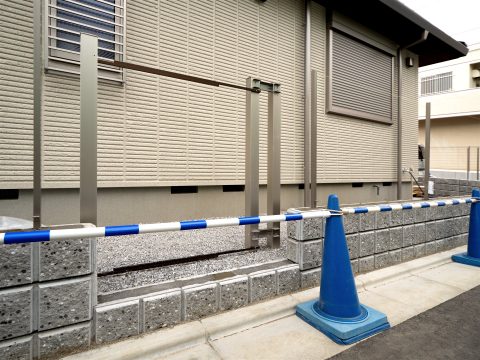 住宅のブロック塀の外構工事(イメージ)